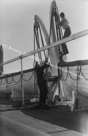 APPRENTICES ON THE DAVITS : BRAINE, GREENE, MR NEWTON